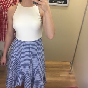 spring ruffle dress